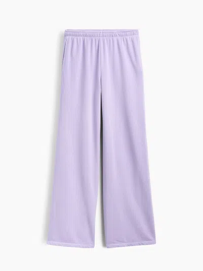 Gap Mid Rise Vintagesoft Terry Loose Sweatpants In Purple