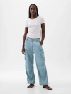 GAP MID RISE WIDE BAGGY CARGO JEANS