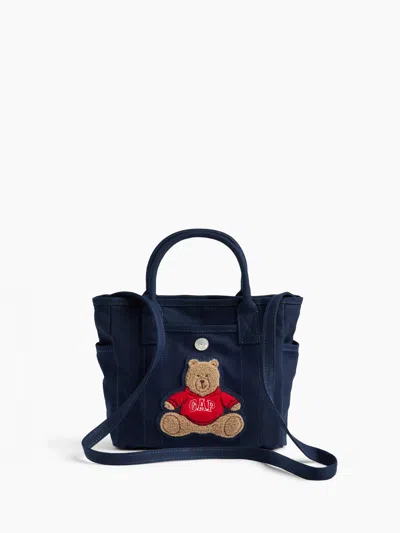 Gap Mini Brannan Bear Canvas Favorite Tote In Tapestry Navy Blue