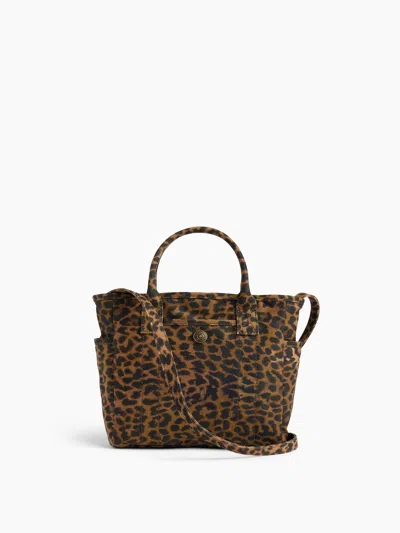 Gap Mini Canvas Favorite Tote In Leopard Brown Print
