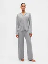 Gap Mini Rib Pj Set In Gray