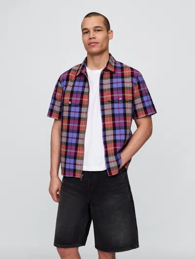 Gap Mixed Plaid Oxford Shirt