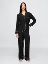 Gap Modal Pajama Pants In Black And White Dot