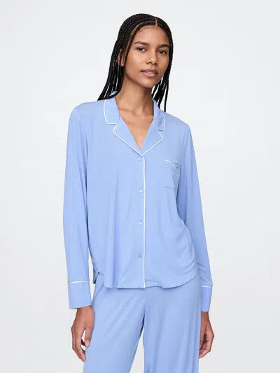 Gap Modal Pajama Shirt In Bright Hyacinth Blue