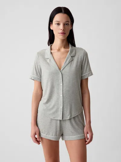 Gap Modal Pajama Shirt In Gray