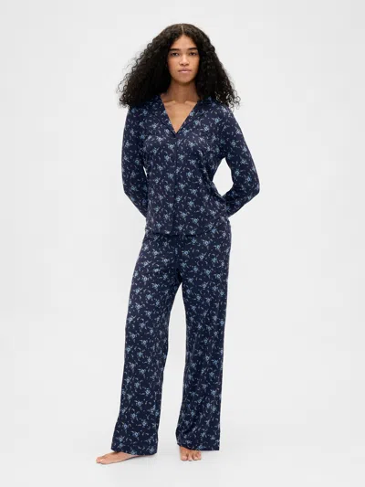 Gap Modal Pj Pants In Blue