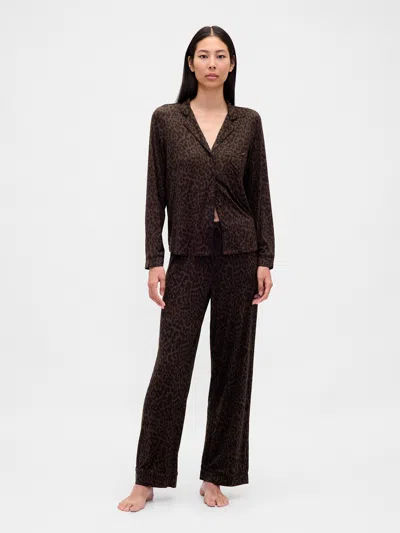 Gap Modal Pj Pants In Brown