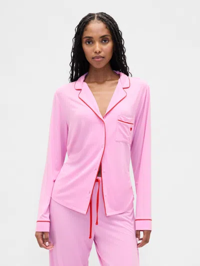 Gap Modal Pj Shirt In Pink