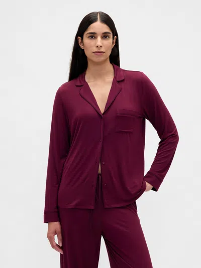 Gap Modal Pj Shirt In Red