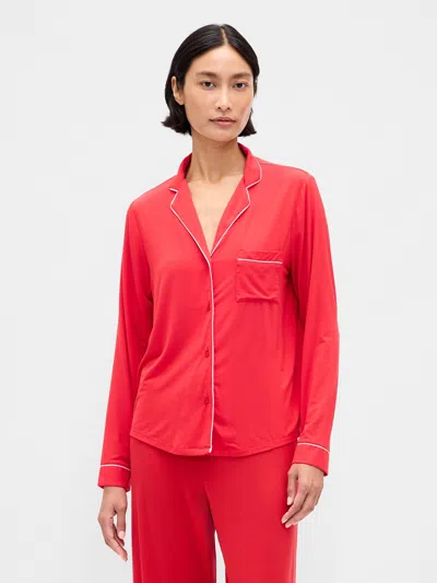Gap Modal Pj Shirt In Red