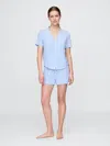 Gap Modal Pj Shorts In Blue & White Stripe