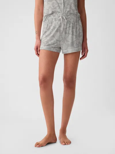 Gap Modal Pj Shorts In Grey Floral