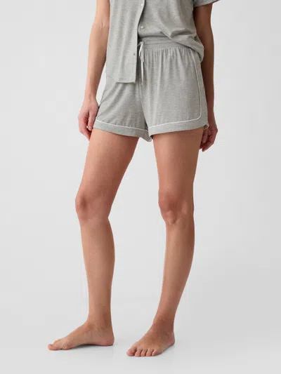 Gap Modal Pj Shorts In Light Grey