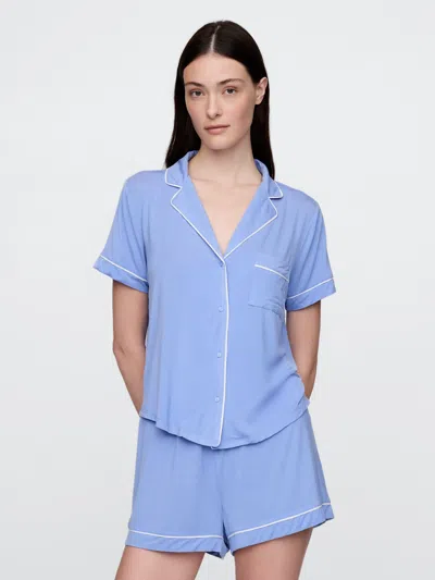 Gap Modal Pj Top In Bright Hyacinth Blue