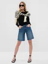 Gap Modern Long Sleeve T-shirt In Black