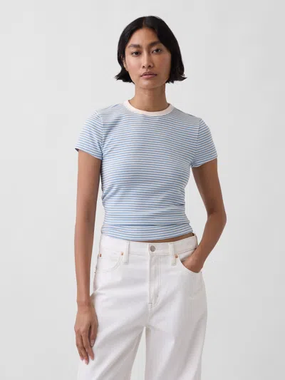 Gap Modern Crewneck T-shirt In Blue