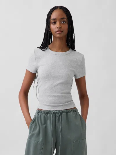 Gap Modern Crewneck T-shirt In Gray
