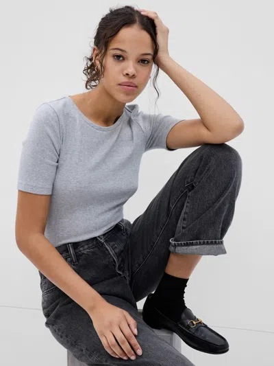 Gap Modern Short Sleeve T-shirt In Light Grey