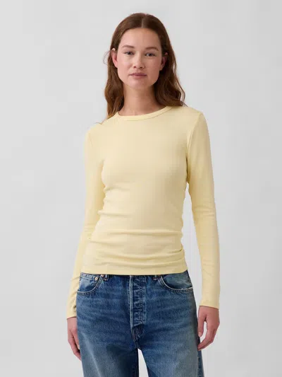 Gap Modern Crewneck T-shirt In Yellow