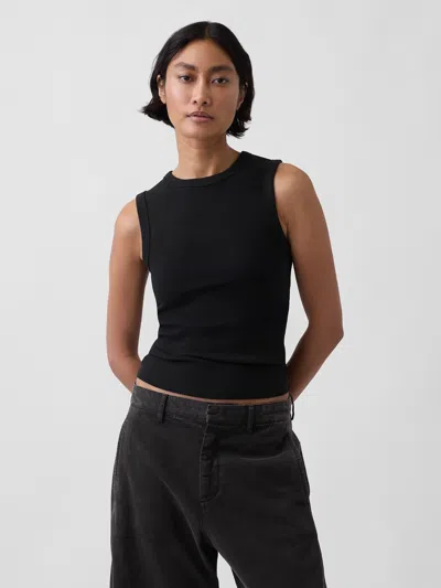 Gap Modern Crewneck Tank Top In Black