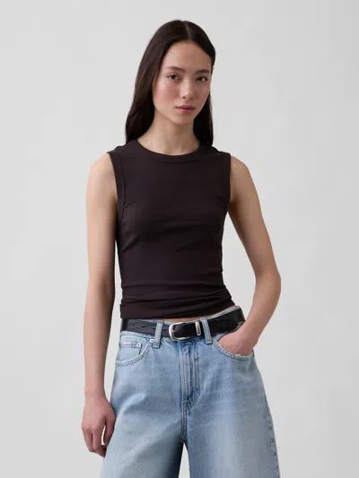 Gap Modern Crewneck Tank Top In Brown