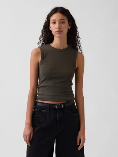Gap Modern Crewneck Tank Top In Brown