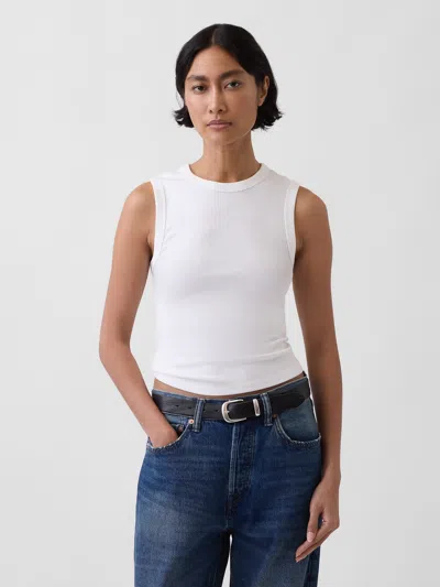 Gap Modern Crewneck Tank Top In White
