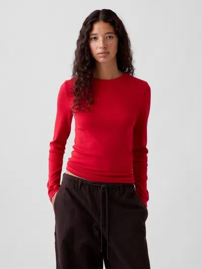 Gap Modern Crewneck T-shirt In Red