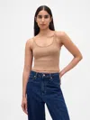 Gap Modern Crop Cami In Brown