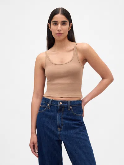 Gap Modern Crop Cami In Brown
