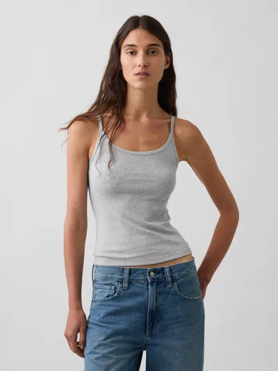 Gap Modern Crop Cami In Light Grey