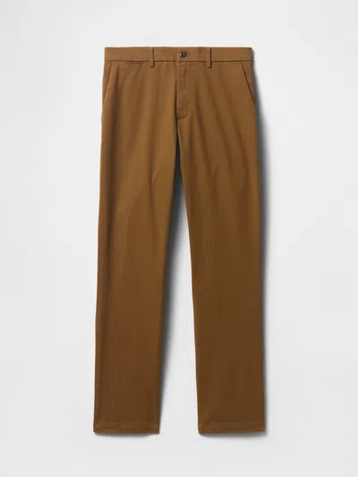 Gap Modern Khakis In Straight Fit In Brown