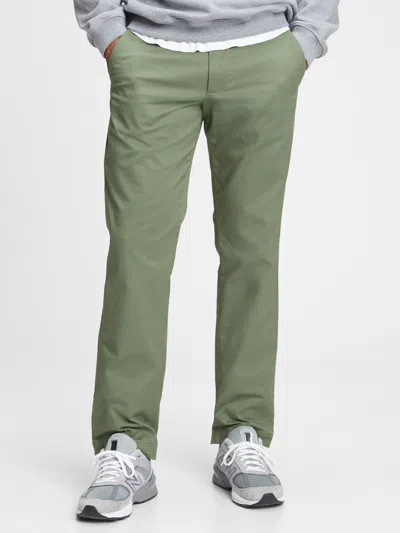 Gap Modern Khakis In Straight Fit With Flex In Succulent Green