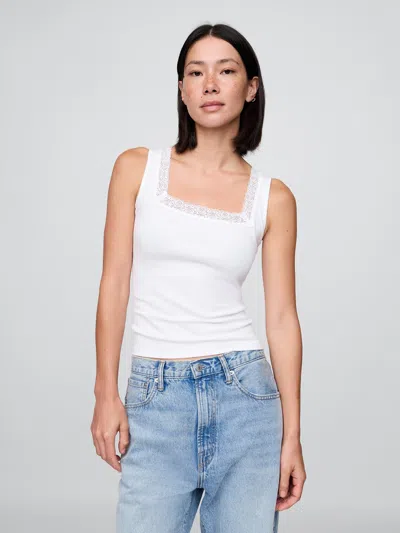Gap Modern Lace-trim Tank Top