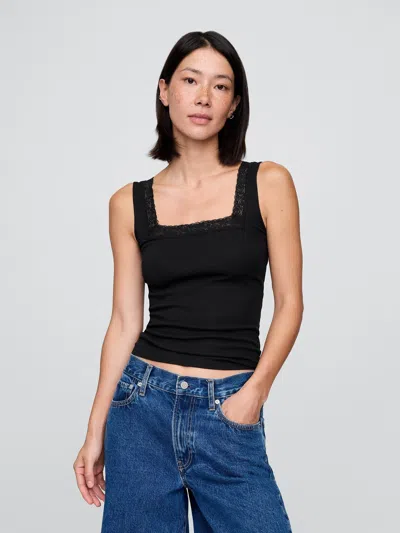 Gap Modern Lace-trim Tank Top
