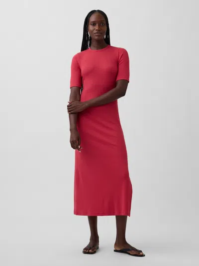 Gap Modern Maxi Dress In Red