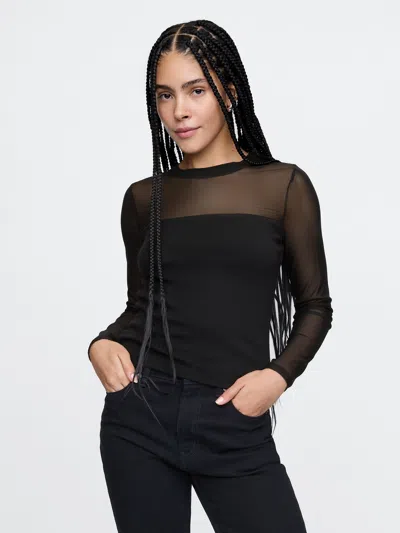 Gap Modern Mesh Top In Black
