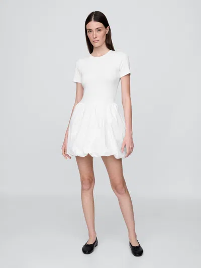 Gap Modern Mixed Media Bubble Mini Dress