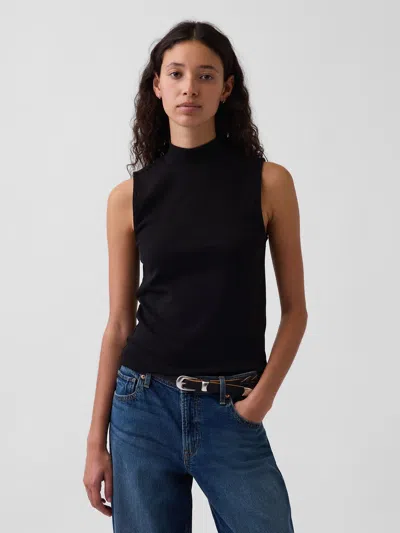 Gap Modern Mockneck Tank Top In Black