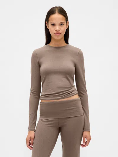 Gap Modern Pj T-shirt In Brown