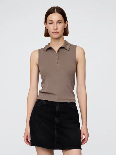Gap Modern Polo Shirt Crop Tank Top