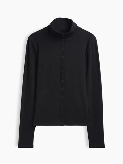 Gap Modern Rib Mockneck Cardigan In Multi