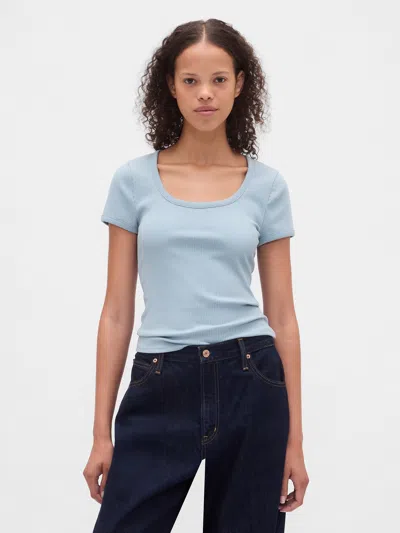 Gap Modern Rib Scoop Crop T-shirt