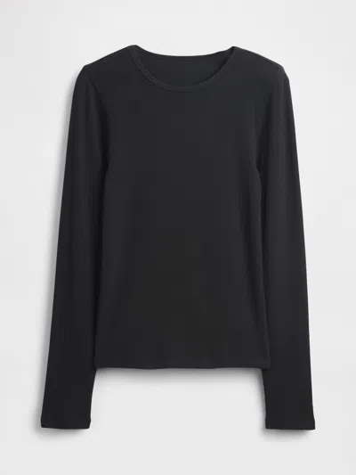Gap Modern Rib T-shirt In Black