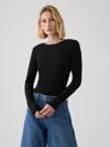 Gap Modern Rib T-shirt In Black