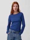 Gap Modern Rib T-shirt In Blue