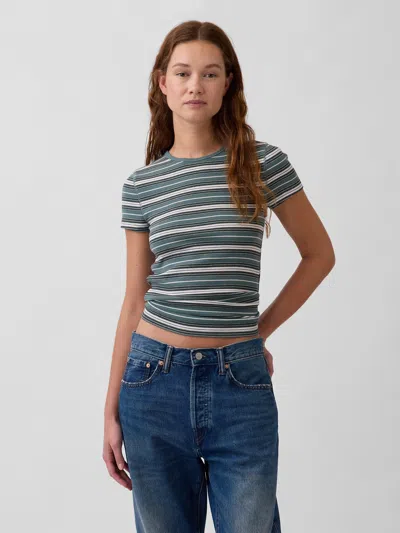 Gap Modern Rib T-shirt In Multi