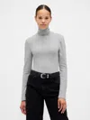 Gap Modern Rib Turtleneck In Gray