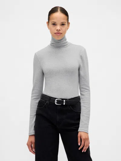 Gap Modern Rib Turtleneck In Gray