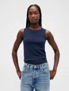 Gap Modern Shell Tank Top In Blue